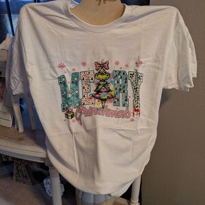 Gildan White Merry Grinchmas Short Sleeve Tee